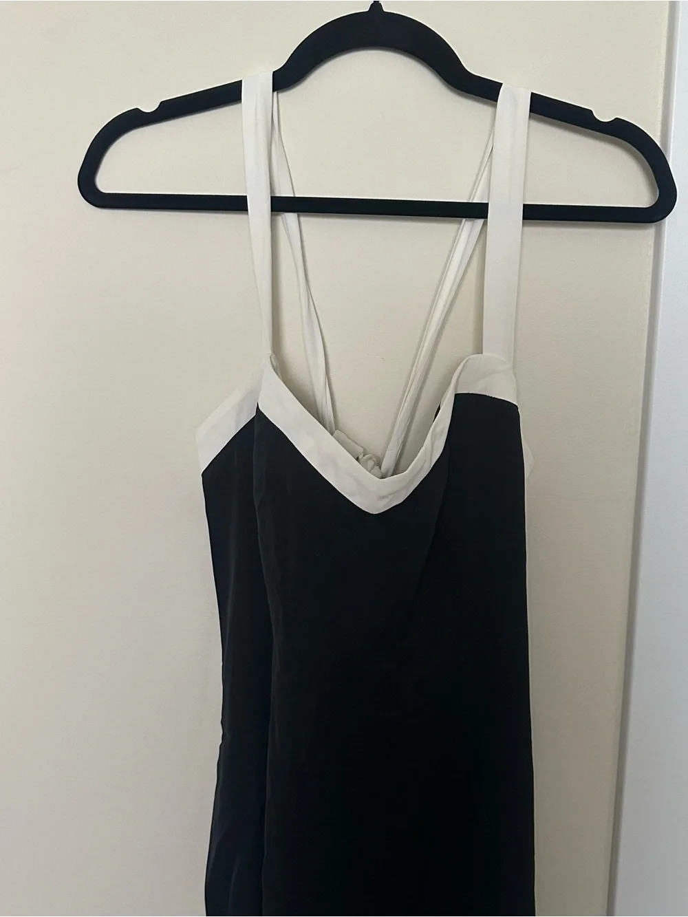 NWT Abercrombie Julia Slip Tie Back Contrast Dress - L